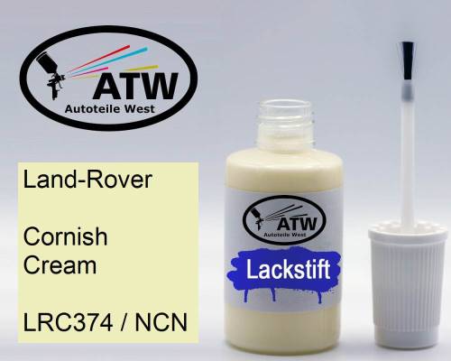 Land-Rover, Cornish Cream, LRC374 / NCN: 20ml Lackstift, von ATW Autoteile West.